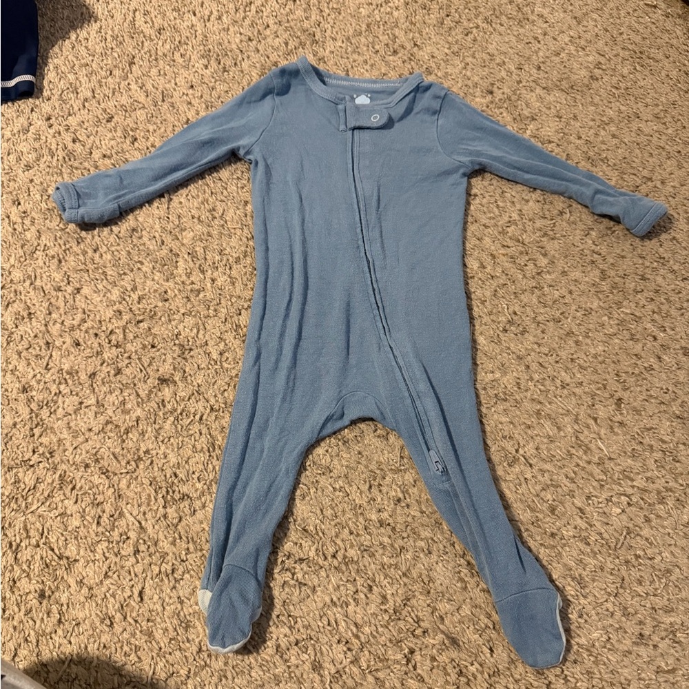 Cloud Island Soft Blue Kids Pajama Footies